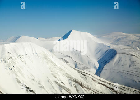 Snow Mountain Range Foto Stock