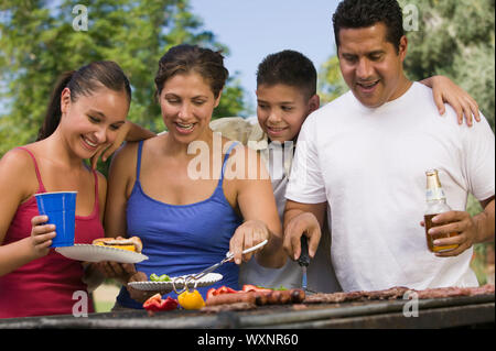 Picnic in famiglia Foto Stock