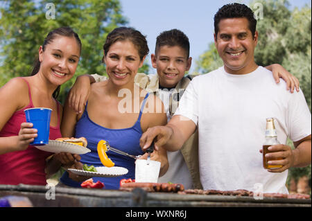 Picnic in famiglia Foto Stock