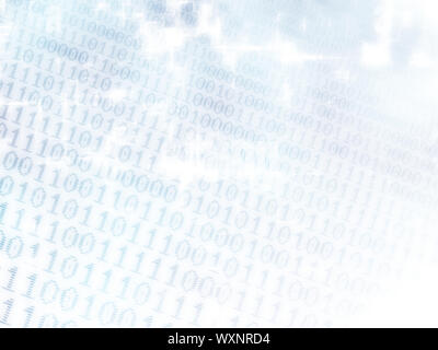Abstract di sfondo digitale computer binaria codice della lingua. Foto Stock