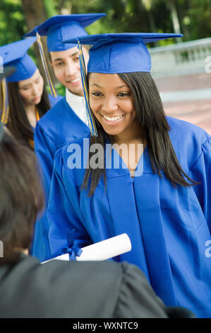 Laurea Diploma di ricezione Foto Stock