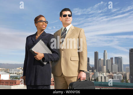 Gli imprenditori di guardare avanti Foto Stock