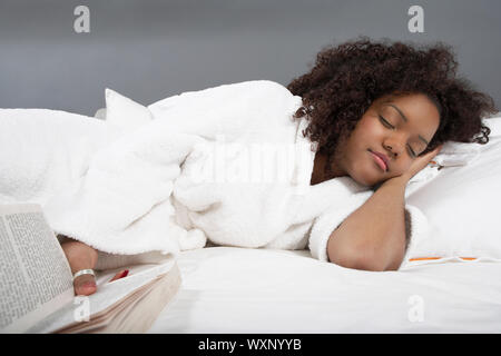 Donna che dorme Foto Stock