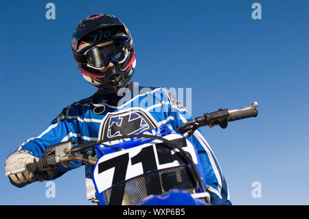 Corridore di motocross Foto Stock