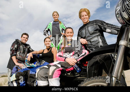 Motocross Racers Foto Stock