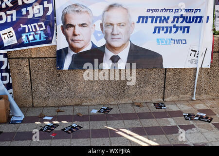 Israele. Xvii Sep, 2019 elezioni per il 22st Knesset Foto Stock