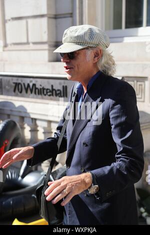 Londra, Regno Unito. Xvii Sep, 2019. Bob Geldof lasciando il Cabinet Office a Whitehall. Credito: Uwe Deffner/Alamy Live News Foto Stock