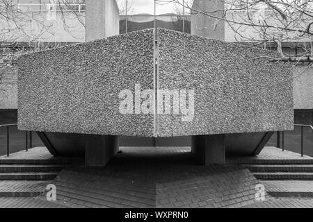 Scala Brutalist, IBM, Londra Foto Stock