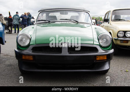 Anni Settanta MG Midget britannico vettura sportiva Foto Stock