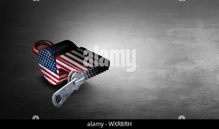 Stati Uniti la libertà di stampa o stato profondo e ci deepstate politica e la censura della libertà di parola negli Stati Uniti concetto. Foto Stock