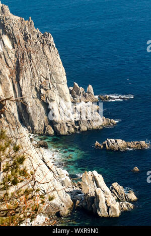 Proselochny cordon. Lazovsky Riserva Naturale, Sichote-Alin' Mountain Range. Primorsky Krai. La Russia, Asia Foto Stock