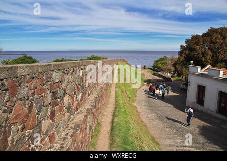 Colonia del Sacramento / Uruguay - 01 Maggio 2016: la fortezza nella Colonia del Sacramento, Uruguay Foto Stock