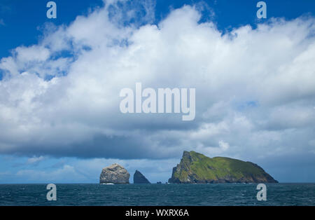 Isla Stac Lee, Stac un Armin Boreray y. Colonia de Alcatraz. Archipielago Minion. Outer Hebrides. La Scozia, Regno Unito Foto Stock