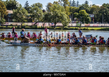 Dragon Boat Festival in Stratford, Ontario. Foto Stock