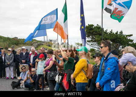 O'Driscoll Clan Raccolta 2019 l'isola di Cape Clear Foto Stock