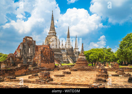 Wat Phra Si Sanphet ad Ayutthaya, Thailandia Foto Stock