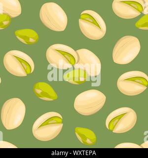 Modello con pistacchi Illustrazione Vettoriale