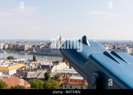 Vista bella di Budapest, Ungheria La città capitale della Foto Stock