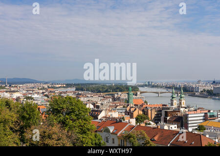 Vista bella di Budapest, Ungheria La città capitale della Foto Stock