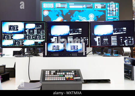 Vision Mixer LED processore video Foto Stock