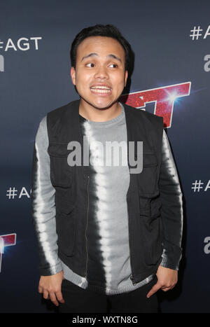 Hollywood, CA. Xvii Sep, 2019. Kodi Lee. "America's Got Talent' stagione 14 Live Show Red Carpet tenutosi presso il Teatro Dolby. Photo credit: FSadou/AdMedia Credito: MediaPunch Inc/Alamy Live News Foto Stock