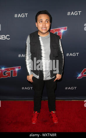 Hollywood, CA. Xvii Sep, 2019. Kodi Lee. "America's Got Talent' stagione 14 Live Show Red Carpet tenutosi presso il Teatro Dolby. Photo credit: FSadou/AdMedia Credito: MediaPunch Inc/Alamy Live News Foto Stock