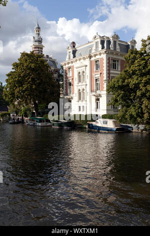 Ville a partire dalla fine del XIX secolo tra Weteringschans e Singelgracht, di fronte al Rijksmuseum, Amsterdam Foto Stock