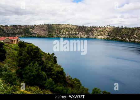 Lago Blu, Waawor, il cratere, Mount Gambier, Sud Australia Foto Stock