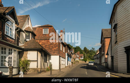 Vista sulla strada del borgo antico di guarnizione, Kent, Regno Unito Foto Stock