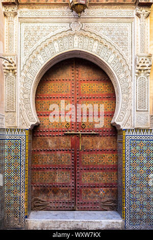 Il Marocco, Fez: Zaouia Sidi Ahmed Tijani Foto Stock