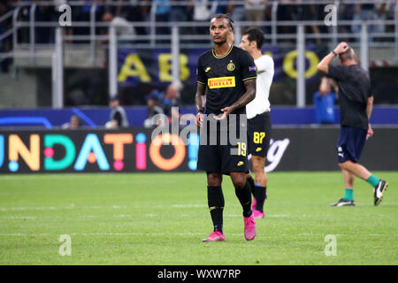 Milano, Italia. Xvii Settembre 2019. Champions League 2019-20 Gruppo F. FC Internazionale vs SK Slavia Praha. Valentino Lazaro di FC Internazionale. Foto Stock
