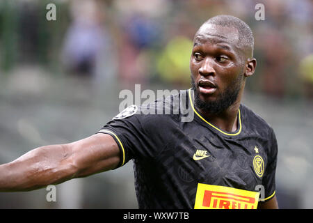 Milano, Italia. Xvii Settembre 2019. Champions League 2019-20 Gruppo F. FC Internazionale vs SK Slavia Praha. Romelu Lukaku di FC Internazionale. Foto Stock
