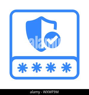 Elemento creativo design dal mercato azionario raccolta di icone. Pixel bloccaggio perfetto, password, icona di sicurezza commerciale e i supporti di stampa, web o di qualsiasi tipo o Illustrazione Vettoriale