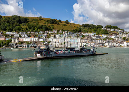 Dartmouth traghetto inferiore,Dartmouth - Inghilterra, Devon, Dart River, traghetto, bassa sezione, 2015, orizzontale, nessun popolo, all'aperto, passeggeri, fotografia, Foto Stock