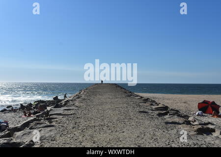 Costa Nova Beach, Aveiro Foto Stock