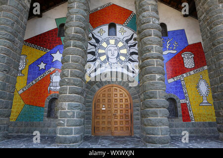 Eglise Notre-dame de Toute Grâce. Plateau d'Assy. La Francia. / La Madonna piena di grazia di Plateau d'Assy. Passy. La Francia. Foto Stock