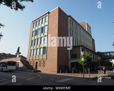 DUEREN, Germania - circa agosto 2019: Rathaus (significato city hall) Foto Stock