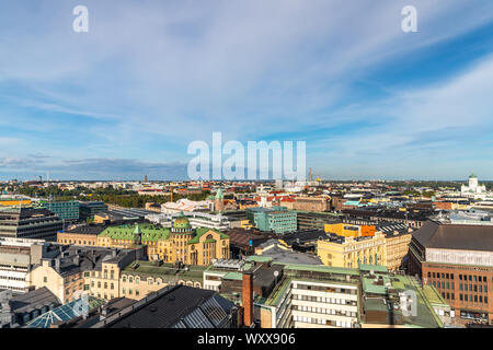 Helsinki vista da torni, Finlandia Foto Stock