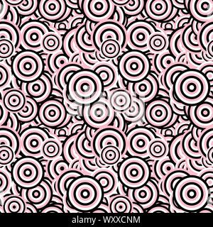 Senza cuciture concentriche astratto modello di cerchio di sfondo - Immagine vettoriale Illustrazione Vettoriale