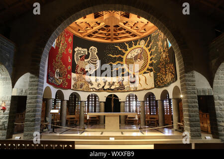 Eglise Notre-dame de Toute Grâce. Plateau d'Assy. Passy. La Francia. / La Madonna piena di grazia di Plateau d'Assy. Passy. Alta Savoia. La Francia. Foto Stock