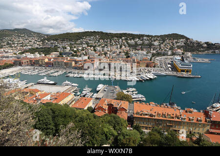 Il porto, Nizza Cote d'Azur, Alpes-Maritimes, Nizza Foto Stock