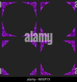 Mosaico di ghiaia angolo pagina set design - vettore di elementi di design Illustrazione Vettoriale