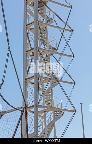 Helix scalinata a spirale struttura Torre di San Marino Foto Stock