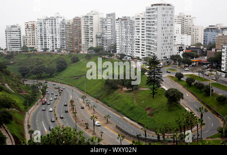 LIMA, Perù Luglio 7, 2016. vista città Foto Stock