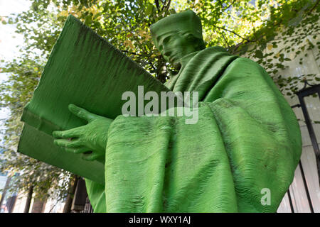 3d stampata statua del programma Erasmus di Rotterdam, città di architettura Foto Stock