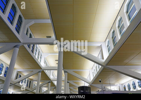 XIAMEN, Cina -16 Giu 2019- Vista di Xiamen Gaoqi International Airport (XMN) in Xiamen (Amoy), provincia del Fujian, Cina. Si tratta di un mozzo per aria di Xiamen Foto Stock