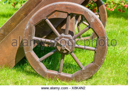 Vecchio carro in legno