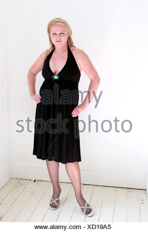 vestito nero e argento lungo